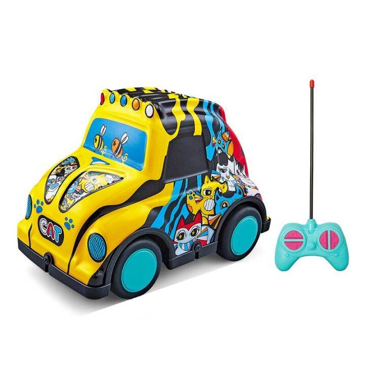23new-mini-cartoon-graffiti-remote-control-car-4ch-climbing-car-rc-car-electric-car-model-toys-for-grils-boys-birthday-gift