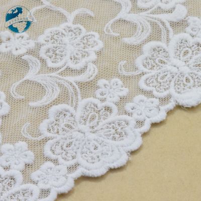 12cm wide cotton embroidery lace edges lace fabric guipure diy trims mini dress lace ribbon garment Accessories #3337