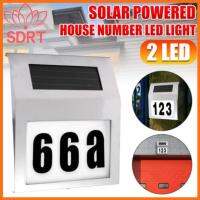 SDRT หลอดไฟตกแต่งประตูกันน้ำตัวเลขหลัก LED พลังงานแสงอาทิตย์ป้ายไฟ