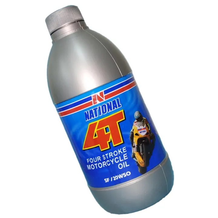 &3*NATIONAL 4T FOUR STROKE MOTORCYCLE OIL SF/20W50 ( 1 QUART/ 1 LITER