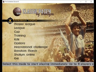 PES 6 Classic Patch Legend แผ่นเกม และ แฟรชไดร์ เกม PC