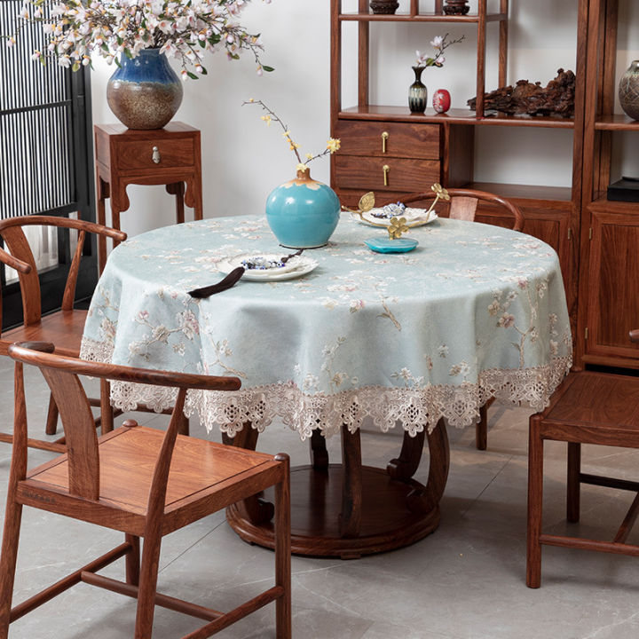 hot-ขายส่งใหม่สไตล์จีนคลาสสิกหรูหราใช้ในครัวเรือนรอบผ้าลูกไม้ผ้าปูโต๊ะโต๊ะกลมผ้าปูโต๊ะผ้าปูโต๊ะผ้าปูโต๊ะ