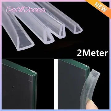 clear silicone rubber glass edge strip