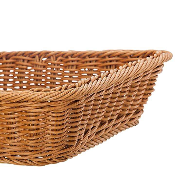 5x-wicker-storage-basket-bread-basket-bread-shop-supermarket-display-basket-woven-tabletop-food-fruit-basket-brown