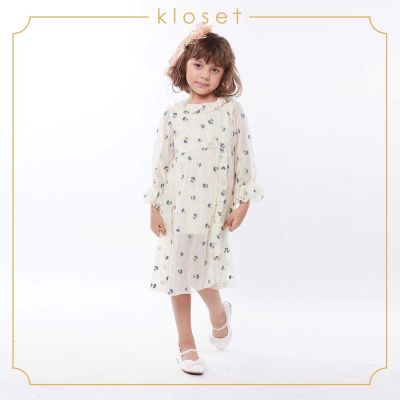 Kloset (AW18 - KD010) Long Sleeve Mini Ruffle Dress