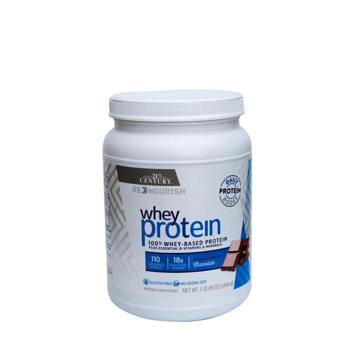 21St Century Renourish Whey Protein Chocolate 1Lb