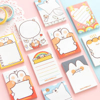 30 Sheets Ins Mini Lovely Sticky Notes Memo DIY Planner Cartoon Stationery Student School Office Stationary Supplies