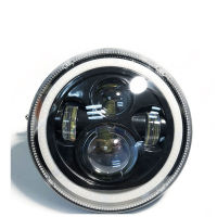 รถจักรยานยนต์ Dirt Bike Conversion อุปกรณ์เสริมไฟ Spotlight 7นิ้ว LED ไฟหน้าสำหรับ Harley Wrangler คุณภาพสูง Headlights