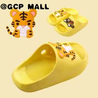 GCP MALL เด็ก รองเท้าแตะร น่ารัก ใส่สบายๆ การ์ตูน ใส่สบายๆ ลายเสือ