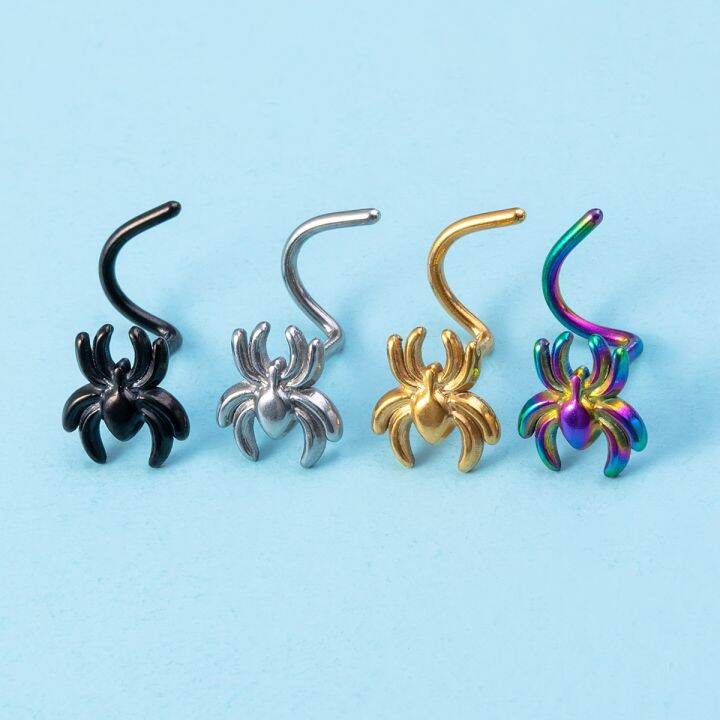 1pc-20g-stainless-steel-nose-rings-stud-body-piercing-jewelry-fashion-spider-screw-nose-studs-nose-piercing-rings-for-women-men