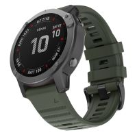 สำหรับ Garmin Fenix 6 22มม. นาฬิกาสมาร์ทซิลิโคนสายนาฬิกาข้อมือ (สีส้ม)