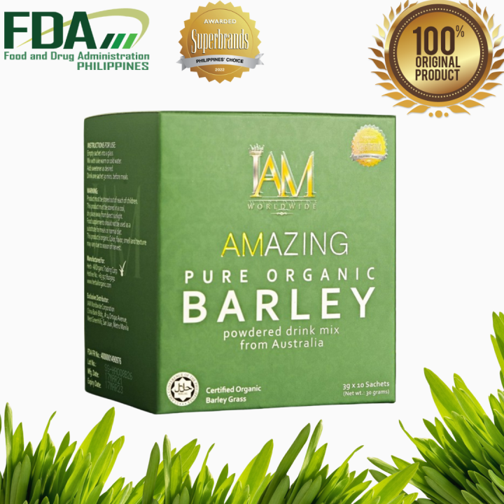 IAM WORLDWIDE Amazing Pure Organic BARLEY Powder Certified Organic