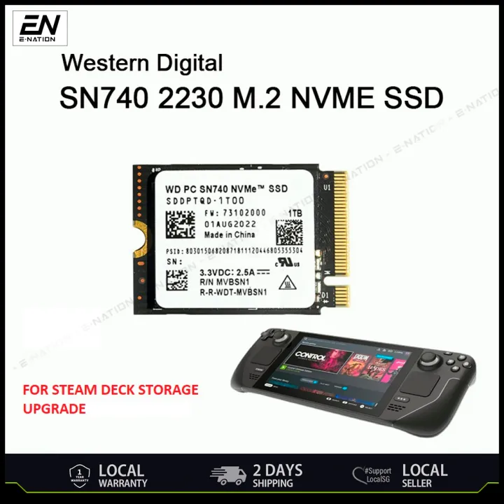 公式通販| 1TB 内蔵型SSD WD 1TB 2230 SN740 WD 1TB steamdeck