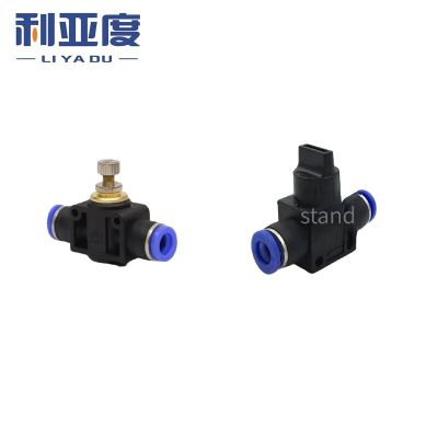 10/30PCS Pneumatic valve fittings HVFF LSA BUC4 6 8 10 12 wa pipes and pu connectors direct thrust plastic hose quick couplings Pipe Fittings Accessor