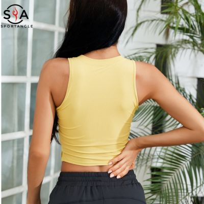【Sportsangel】Sports vest with pads Yoga underwear womens running fitness gym top sportswear
