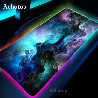 Spac Gaming MousePad RGB Mouse Pad Gamer Computer Carpet RGB Backlit Mause Pad Large Mousepad XXL For Desk Keyboard LED Mice Mat