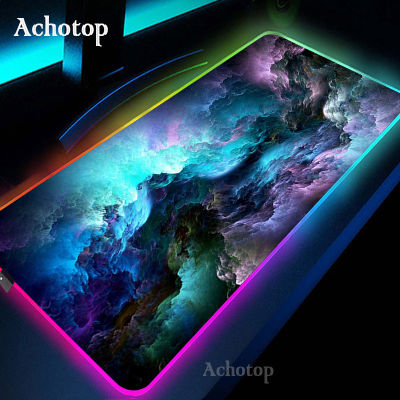 Spac Gaming MousePad RGB Mouse Pad Gamer Computer Car RGB Backlit Mause Pad Large Mousepad XXL For Desk Keyboard LED Mice Mat