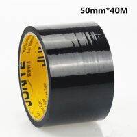 2ชิ้น Hitam Meterai Pita Logistik Pembungkusan ด่วน Menandakan Pita Masking Pita Pembungkusan Pita 50มิลลิเมตร * 40เมตร