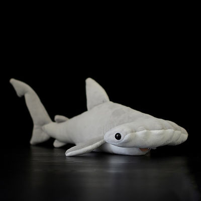 15" Super Soft Hammerhead Shark Plush Toys Simulated Grey Shark Stuffed Toys Dolls Birthday Gift For Children