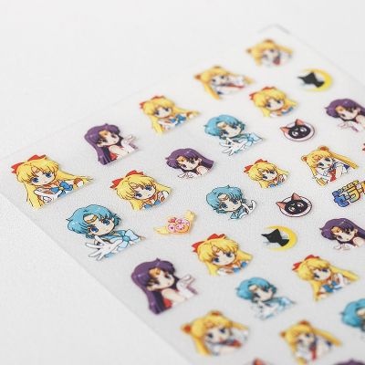 [COD] magico 5D thin tough nail stickers pro matte transparent embossed cartoon TS202