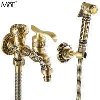 Bathroom Bidet ss Antique Jacuzz Shower Bidet Cold Water Toilet Taps With Spray Outdoor Washing Machine Faucet ML1023