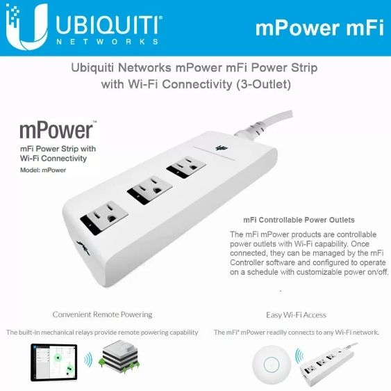 เต้ารับไฟฟ้า-ubiquiti-mpower-รางปลั๊กไฟมาตรฐาน-3-พอร์ต-ควบคุมด้วย-mfi