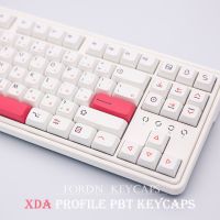 118 Keys Fendai XDA Profile PBT Keycaps Personalized Japanese Cute Keyboard Keycap for Mechanical Keyboard Custom Key Cap