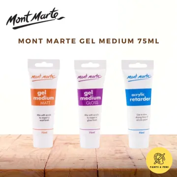 Mont Marte Acrylic Gel Medium Gloss / Matte / Acrylic Retarder 75ml