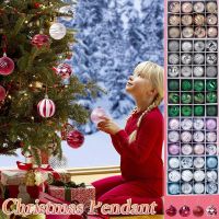 12Pcs Christmas Balls Xmas Tree 5.5cm Ornaments Ball Holiday Hanging Pendants Home Party Decor 2024 New Year Gift Navidad