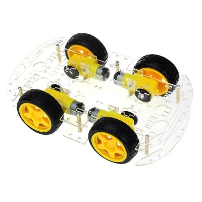 Intelligent Robot Assembly Car Kit DIY Electronic Kit to Build Robot Acrylic Car Base Car Learning Programming Kit
