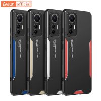 กล่องโลหะอลูมิเนียมระดับไฮเอนด์หรูหราสำหรับ Xiaomi Mi 12S อัลตร้า12 Pro 12 Lite 12X 12T 5G เคสโทรศัพท์ซิลิโคนเคสแบบเนื้อด้านสำหรับ Redmi K50 Ultra Coque