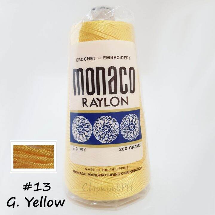 Monaco Raylon Colored Crochet Embroidery Thread [Set A] Lazada PH