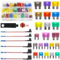 【YF】 URMECCH Car Fuses Assortment Kit Blade-Type Automotive - Standard   Mini Size With Add-a-Circuit Fuse Adapter -1x Removal