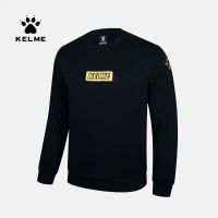 KELME Karme เสื้อสเวตเตอร์ลำลองสำหรับผู้ชาย,เสื้อสเวตเตอร์ลำลองแขนยาวเสื้อ Latihan Sepak Bola สไตล์เกาหลี