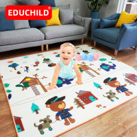 Educhild Baby Play Mat 1.5cm Thickness Double-Side Game Mats Foam Cars Kids Puzzle Game Mat Eco-friendly EPE Car