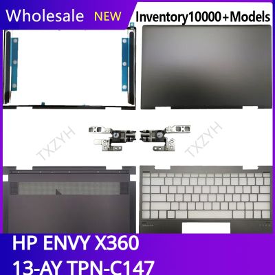 New Original For HP ENVY X360 13-AY TPN-C147 Laptop LCD back cover Front Bezel Hinges Palmrest Bottom Case A B C D Shell