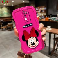 เคสโทรศัพท์แฟชั่นลายการ์ตูน3D น่ารักดิสนีย์มินนี่มาการองเคสโทรศัพท์คลื่นใหญ่สำหรับ A3S OPPO A5 A9 2020 A7 A5S A15 A16 A15S ทำด้วยมือเคสโทรศัพท์นิ่มซิลิโคนกันกระแทกปกป้องด้านหลัง