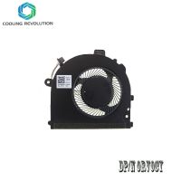 อะไหล่พัดลม CPU แล็ปท็อปสำหรับ Dell Inspiron13 5370 Vostro 14 5471 0RV0CY RV0CY DFS531005PL0T FJMB 5V 0.5A Radiatorjachuan