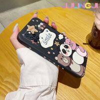 Jlingji เคสสำหรับ Infinix Note 10 Pro NFC เคสโทรศัพท์รูปแบบขอบซิลิโคนของเหลวลายการ์ตูนรูปสัตว์ยิ้มแบบดั้งเดิมเคสป้องกันกล้องเลนส์คลุมทั้งหมดเคสปกหลังกรอบนิ่ม