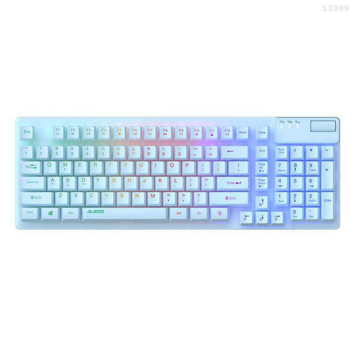 AJAZZ AF981 Keyboard berkabel RGB Keyboard Gaming dengan 19 kunci anti