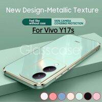 เคสกันกระแทกสำหรับ Vivo Y17S Y 17S Y27 Y 27 Vivo Y27 4G 5G VivoY17S 2023ซิลิโคนเหลวชุบเคสโทรศัพท์กรอบด้านหลัง