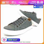 Giày Sneaker nam da lộn Manlio Legat màu xanh siêu độc G8541-LIG