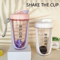 590ml Protein Powder Mixer Cup Leakproof Portable Milk Powder Blenders Cup Drinkware Christmas Gifts Unisex for Camping Travel