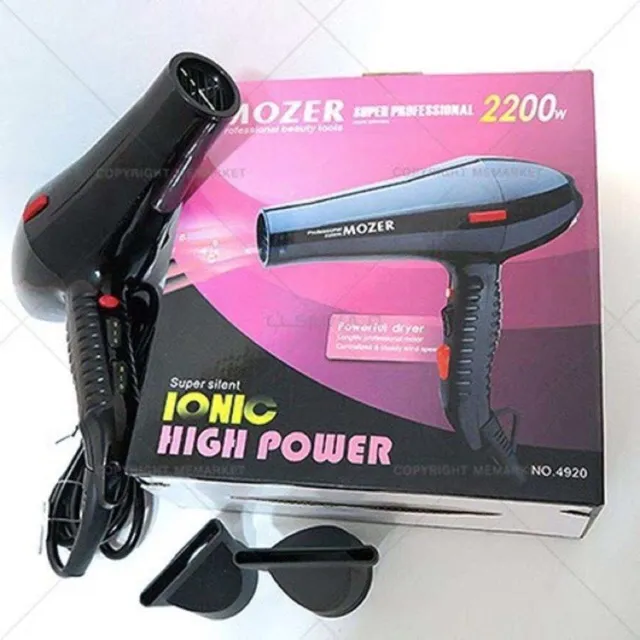 Mozer Super Professional Hair Dryer (Black) Blower | Lazada PH