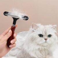 Pet Hair Remover with Wooden Handle Dog Deshedding Brush Puppy Cat Comb Brushes Kitten Dogs Grooming Shedding Tool Pets Supplies