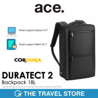 ace. Duratect 2 Backpack B4 File/15.6 Inch PC Compatible Business Bag - Black (30512) กระเป๋าเป้ กระเป๋าคอมพิวเตอร์