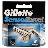 Free delivery, Fast shipped จัดส่งฟรี Gillette Sensor Excel Razor Blades 5pcs. เก็บเงินปลายทาง Cash on delivery