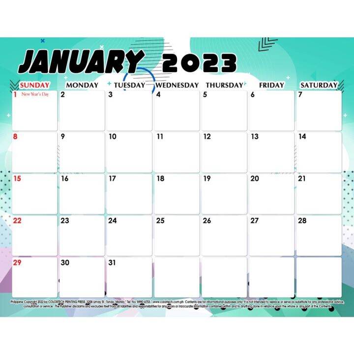 Desk planner 2023 Bold Lazada PH