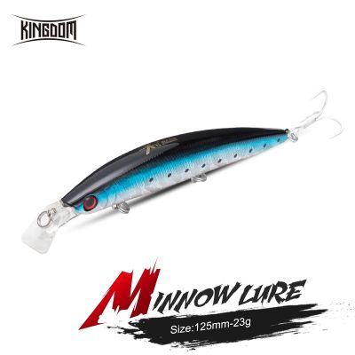 Kingdom Minnow Crankbaits fishing lure 125mm 23g trout fishing lures saltwater Wobblers for trolling Artificial bait Fake fish