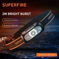 hot！【DT】 SuperFire HL05-D rechargeable led headlamp USB 50G sensor Headlight for Camping Fishing flashlight